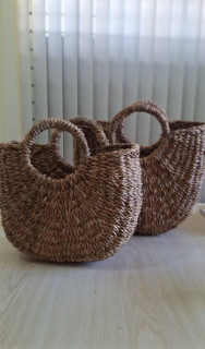 Seagrass flower bucket / bag